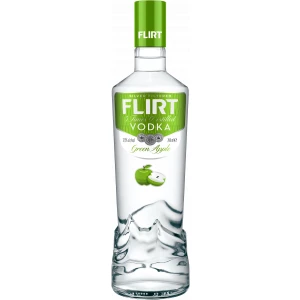 Flasche Flirt Vodka Green Apple, Wodka aus Bulgarien mit grünem Apfel Geschmack 37,5 % Alkohol, 700 ml