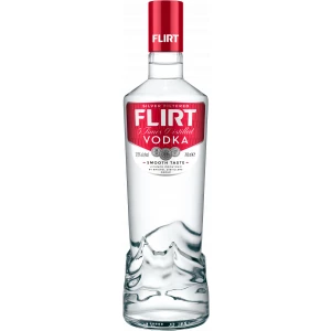 Flasche Flirt Vodka, bulgarischer Wodka fünffach Silber destilliert 37,5 % Alkohol, 700 ml