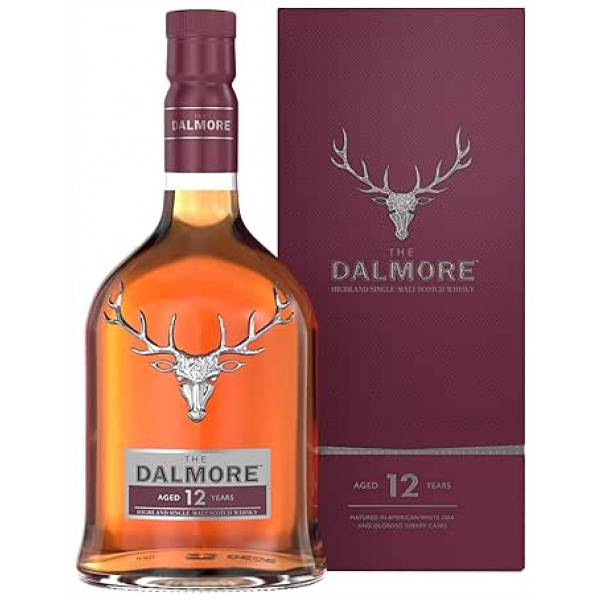 The Dalmore 12 Years, Highland Single Malt Scotch Whisky, 40 % Alkoholgehalt, in einer eleganten Geschenkbox