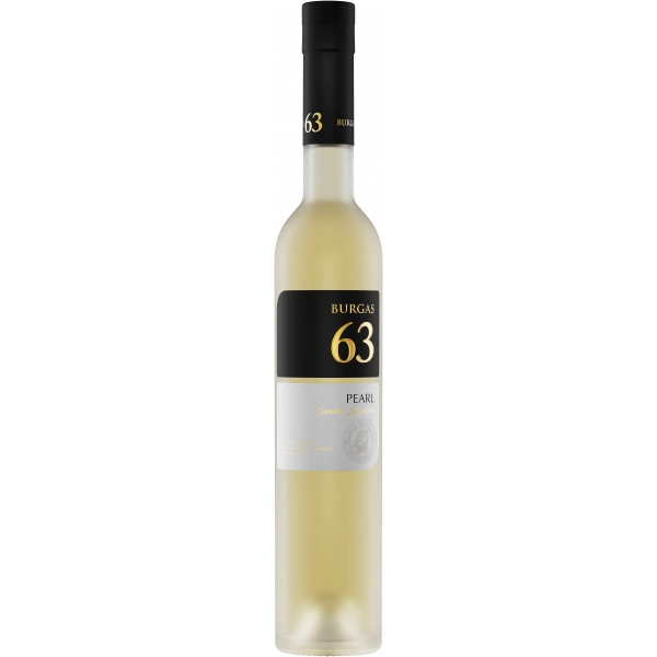 Flasche Burgas 63 Perla Rakia, bulgarischer Pearl Trauben Schnaps mit 40 % Alkohol, 500 ml
