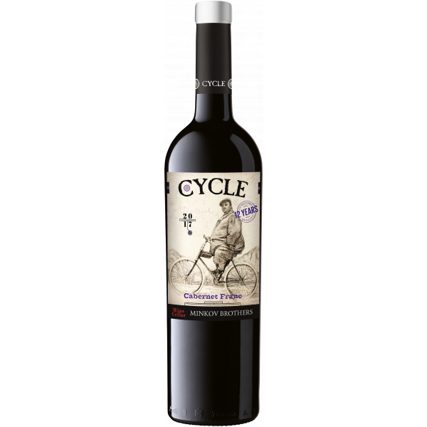 Flasche Cycle Cabernet Franc, bulgarischer Rotwein