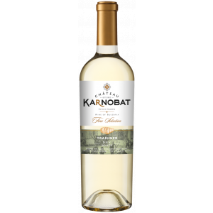 Flasche Chateau Karnobat Traminer, bulgarischer Weißwein trocken