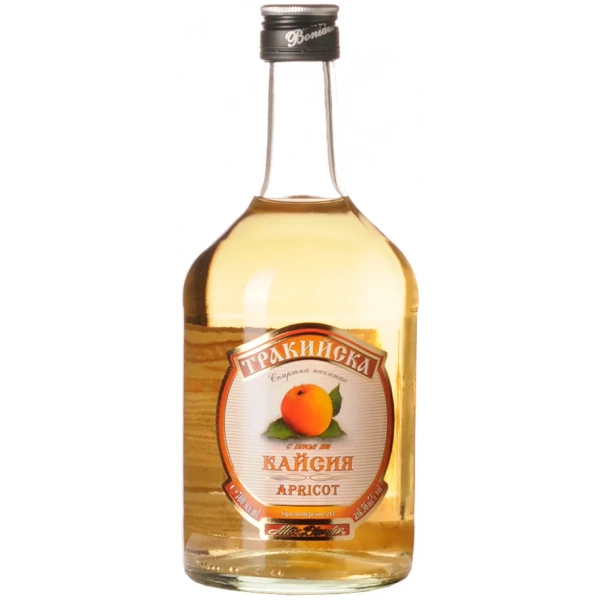 Flasche Trakiiska Kaisiya, bulgarischer Trakische Aprikose Spirituosengetränk mit 36 % Alkohol, 700 ml