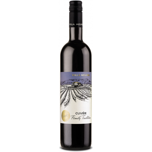 Flasche Family Tradition Cuvee, bulgarischer Rotwein von Villa Melnik von Villa Melnik
