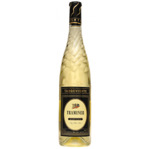 Flasche Targovischte Traminer, bulgarischer Weißwein trocken