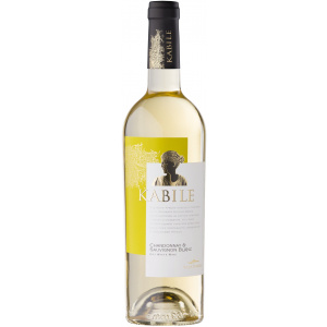 Flasche Kabile Chardonnay und Sauvignon Blanc, bulgarischer trocken Weißwein