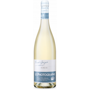Flasche Le Photographe Pinot Grigio, bulgarischer Weißwein trocken