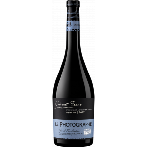 Flasche Le Photographe Cabernet Franc, bulgarischer Rotwein trocken