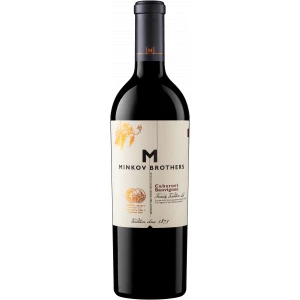 Flasche Minkov Brothers Cabernet Sauvignon, bulgarischer Rotwein aus dem Thrakischen Tal