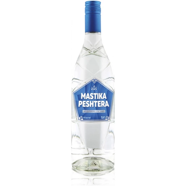 Flasche Mastika Peshtera, bulgarischer Anisgetränk 47 % Alkohol 1000 ml