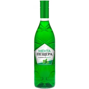 Flasche Menta Peshtera, bulgarischer Minzlikör Pfefferminzlikör 25 % 700 ml