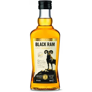 Flasche Black Ram, bulgarischer Whisky Premium Blended 3 Jahre gereift 40 % Alkohol, 200 ml