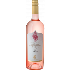 Bulgarischer Roséwein Seashell (Rakovina) aus Cabernet Sauvignon, zarte rosa Flasche mit Muschelgrafik, ein klassischer Rose aus der Schwarzmeerregion Bulgariens.