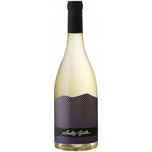 Flasche Salty Hills Salty Hills Chardonnay & Viognie & Sauvignon Blanc Weißwein – ein frischer, mineralischer Weißwein mit modernem Etikett und eleganter Gestaltung, ideal für Liebhaber von hochwertigen Weinen.
