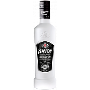 Flasche Vodka Savoy Silver, bulgarischer Silber Wodka 40 % Alkohol 200 ml