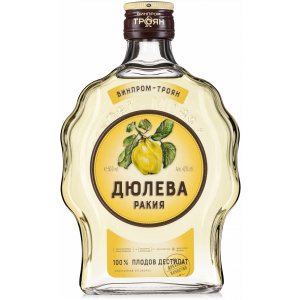 Flasche Troyanska Quitten (Diuleva) Rakia, bulgarischer Schnaps aus Quittendestillat mit 42 % Alkohol, 500 ml