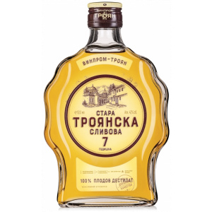 Flasche Troyanska Stara Slivova Rakiya 7 godishna, bulgarischer Pflaumen Schnaps 7 Jahre gereift mit 42 % Alkohol, 500 ml