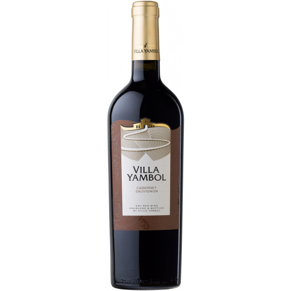 Flasche Villa Yambol Cabernet Sauvignon, bulgarischer Rotwein trocken