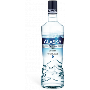 Flasche Alasaka Vodka, bulgarischer kristallklarer Wodka mit 37,5% Alkohol, 700 ml