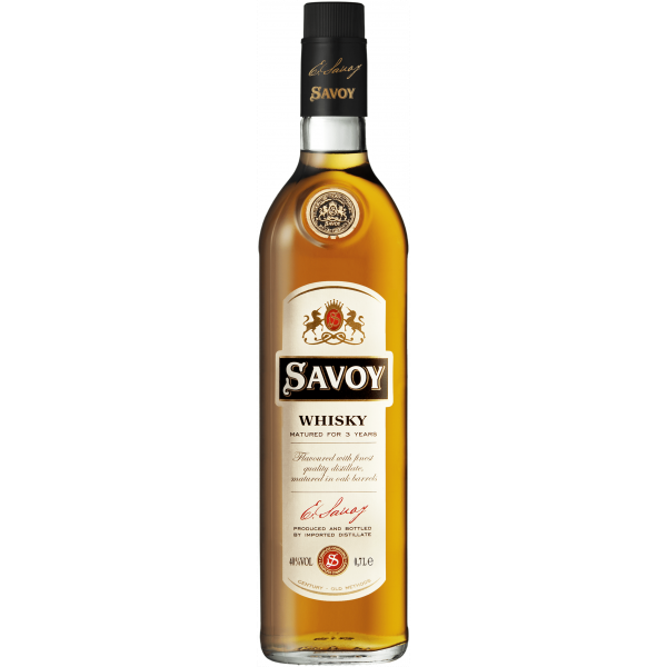 Flasche Whisky Savoy, bulgarischer Whisky 3 Jahre gereift 40 % Alkohol 700 ml