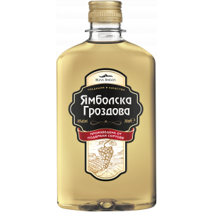 Flasche Yambolska, bulgarischer Spirituose mit 40 % Alkohol, 200 ml