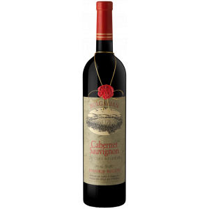 Flasche Cabernet Sauvignon Special Reserve, ein hochwertiger bulgarischer Rotwein aus der Pomorie-Region mit dekorativem rotem Wachssiegel.