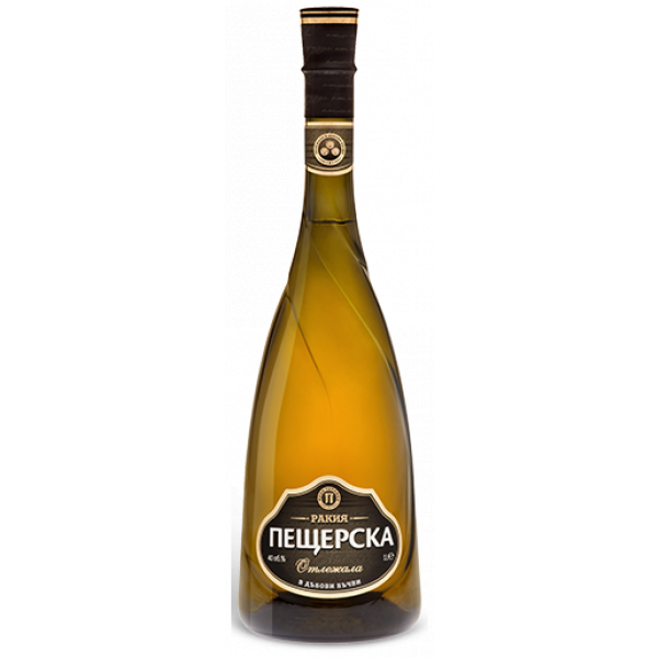 Flasche Peshterska Grozdova Otlejala Rakia, bulgarische Trauben Schnaps alt mit 40 % Alkohol, 1000 ml