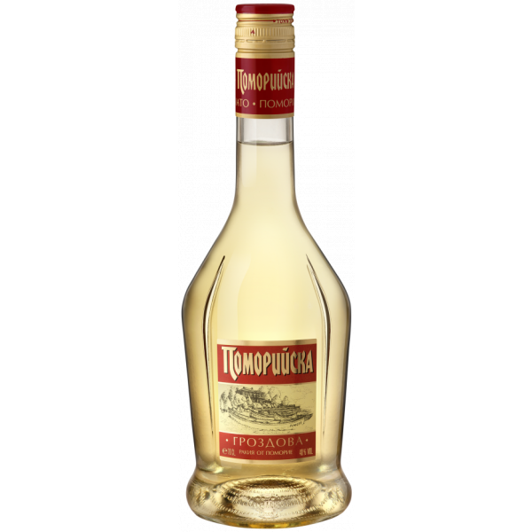 Flasche Pomoriiska Grozdova Rakia, bulgarischer Trauben Schnaps mit 40 % Alkohol, 700 ml