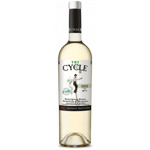 Flasche TriCycle Sauvignon Blanc, Semillon & Viognier, bulgarischer Weißwein