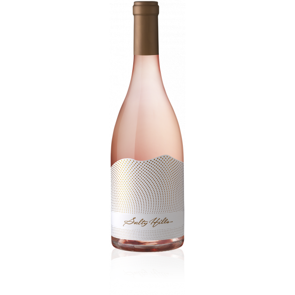 Salty Hills Rosé aus Cabernet Sauvignon & Syrah & Cabernet Franc – ein zarter, fruchtiger Roséwein mit elegantem goldfarbenem Akzent im Etikett, ideal für sommerliche Momente.
