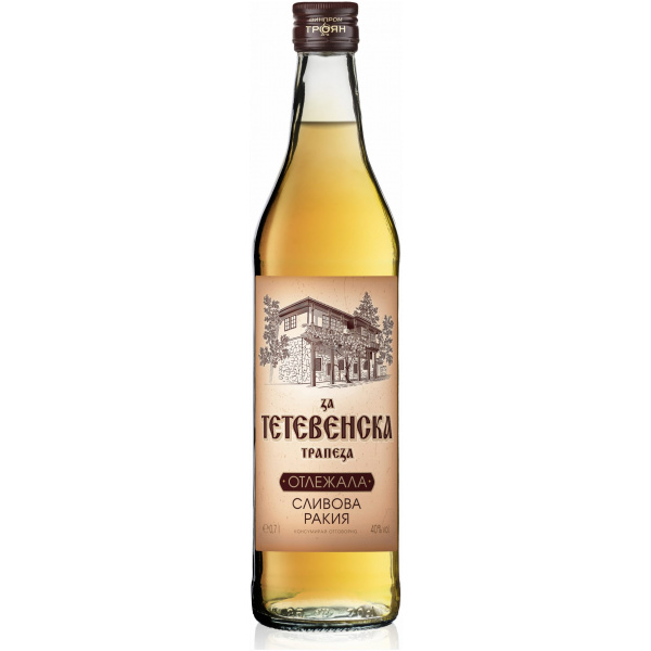 Flasche Tetevenska Matured Pflaumen (Otlezhala Slivova) Rakiya, bulgarischer Pflaumen Schnaps alt mit 40 % Alkohol, 700 ml