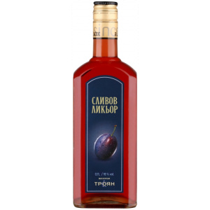 Pflaumenlikör von Vinprom Troyan, 18 % Alkohol, hergestellt aus reifen Pflaumen mit intensivem Fruchtgeschmack
