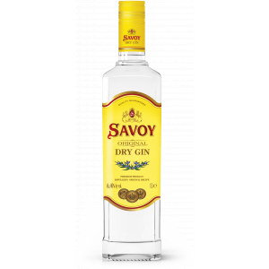 Flasche Savoy Dry Gin, Original Premium Destillat mit 37,5 % Alkohol, 700 ml