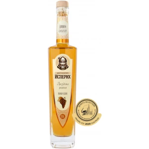 Flasche Grozdova Rakia Premium Reserve von Destileria Isperih, bulgarische Traubenschnaps-Spezialität, ausgezeichnet mit einer Goldmedaille beim Spirits Selection 2020