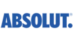 Klassisches Absolut Vodka Logo, das die schwedische Marke für ikonischen Premium-Vodka repräsentiert.