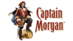 Captain Morgan Logo mit der ikonischen Figur des Captains, einer der bekanntesten Marken für Rum weltweit.