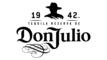 Don Julio Logo auf transparentem Hintergrund, repräsentiert hochwertige Tequila-Marke aus Mexiko.