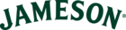 Jameson Logo in grünem Schriftzug, Symbol für traditionellen irischen Whiskey, bekannt für seine dreifache Destillation.