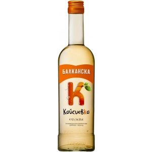 Flasche Balkanska Aprikose, bulgarischer Spirituosengetränk mit 38 % Alkohol, 700 ml