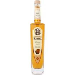 Flasche Isperih Premium Reserve Quitten Rakia – gereifter bulgarischer Quittenbrand, 3–5 Jahre in französischer Eiche gereift, 0,5 L, 43 % vol., limitierte Edition.