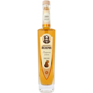Flasche Isperih Premium Reserve Birnen Rakia – bulgarischer Birnenbrand, 3 Jahre in französischer Eiche gereift, 0,5 L, 43 % vol., limitierte Edition.